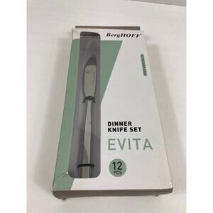 New Berghoff Dinner Knife Set of 12 Evita